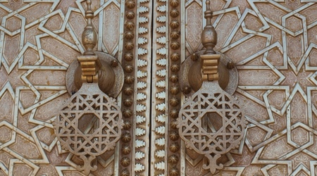 Fez - brama pałacu królewskiego - detal – Fès, Maroko