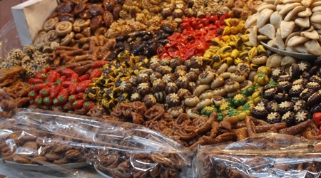 Marakesz - słodkości – Marrakech, Maroko