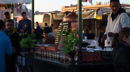 Marakesz - Jemma el Fna - herbata – Marrakech, Maroko