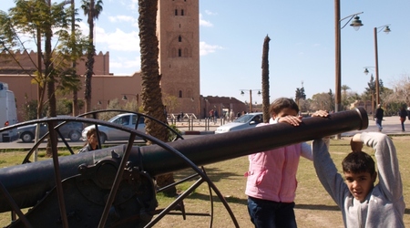 Marakesz - minaret Koutoubija – Marrakech, Maroko