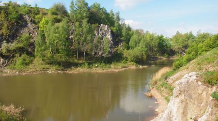 Kadzielnia -  jezioro szmaragdowe – Kielce, Polska