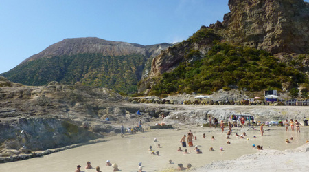 Fumarole – Vulcano porto, Włochy