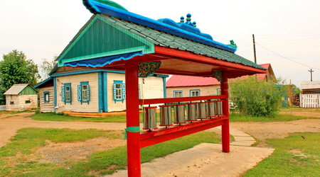 młynki modlitewne – Iwołgińsk, Rosja