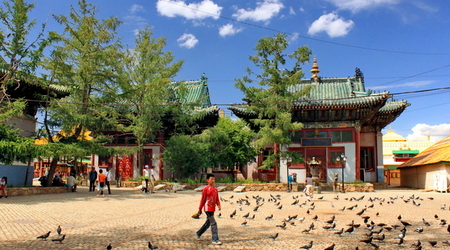 plac świątynny – Ułan Bator, Mongolia