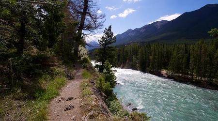 Spacer wzdłuż rzeki Bow – Park narodowy banff, Kanada