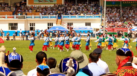 popisy tańców ludowych – Ułan Bator, Mongolia
