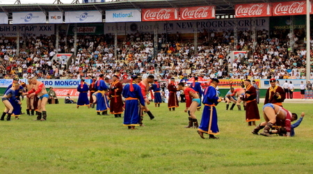 walki zapaśników – Ułan Bator, Mongolia