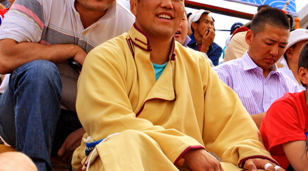 na trybunach – Ułan Bator, Mongolia