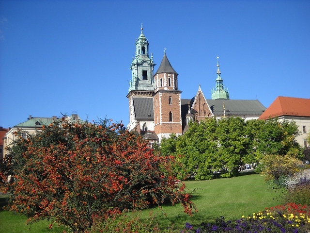 Wawel - widok na katedrę