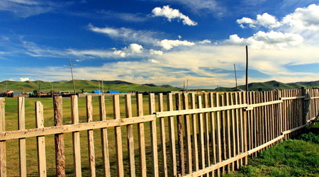 widok z guest-house'u w Karakorum – Mongolia