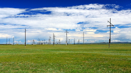 las słupów – Karakorum, Mongolia