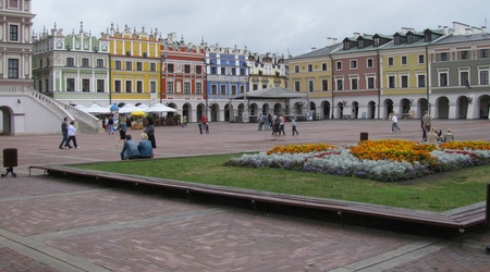 Kamienice na rynku w Zamościu – Zamość, Polska
