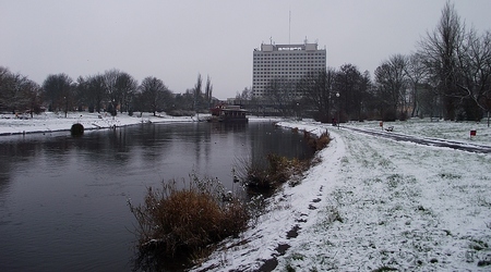 Pierwszy śnieg – Piła, Polska