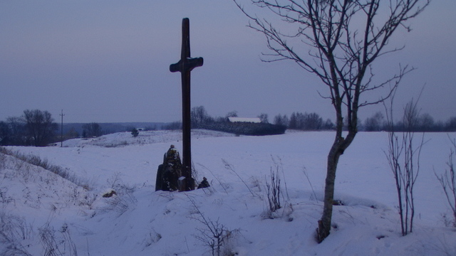 Krzyż pożegnalny.