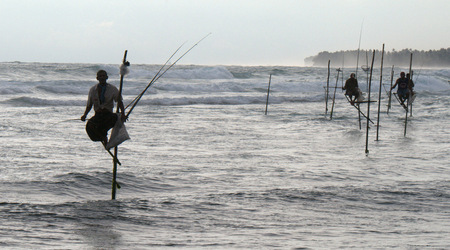 Rybacy z koggali 02 – Koggala, Sri Lanka