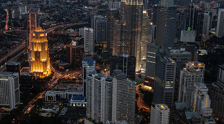 Widok na Kula Lumpur z Menara Tower – Kuala Lumpur, Malezja