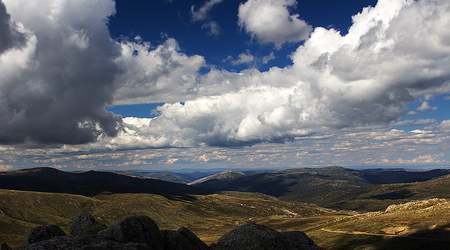 Widok ze szczytu Mt Kościuszko – Mount kosciuszko, Australia