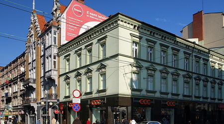 Katowice.Róg Stawowej i 3Maja. – Polska