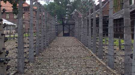 Auschwitz- ogrodzenie – Oświęcim, Polska