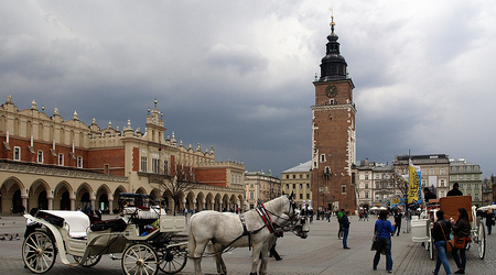 Bryczka na Rynku Głównym. – Kraków, Polska