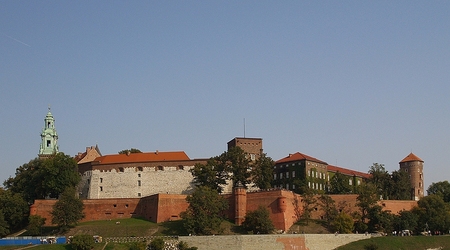 Widok na Wawel zza Wisły. – Kraków, Polska