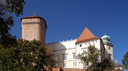Wawel od strony ul.Bernardyńskiej. – Kraków, Polska