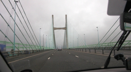 Severn Bridge - most graniczny między Anglią i Walią – Merthyr Tydfil, Wielka Brytania