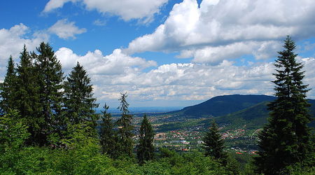 Widok na miasto z Koziej Góry. – Bielsko-Biała, Polska