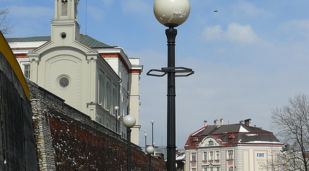 Widok na kaplicę zamkową. – Bielsko-Biała, Polska