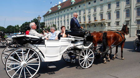 Bryczka przed Hofburgiem. – Wiedeń, Austria
