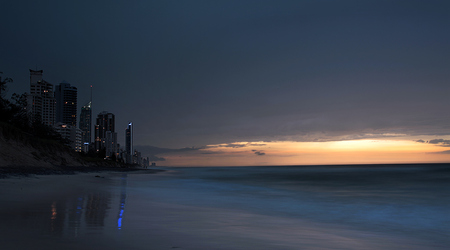 Wieczorem na plaży w Surfers Paradise – Gold Coast, Australia