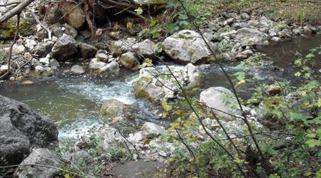 płynie w dole Hasdat – Bicaz, Rumunia