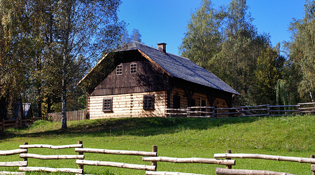 Zagroda bogatego chłopa z Goleszowa. – Chorzów, Polska