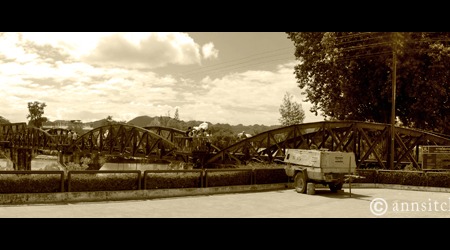 Kanchanaburi/Tajlandia Most na rzece Kwai