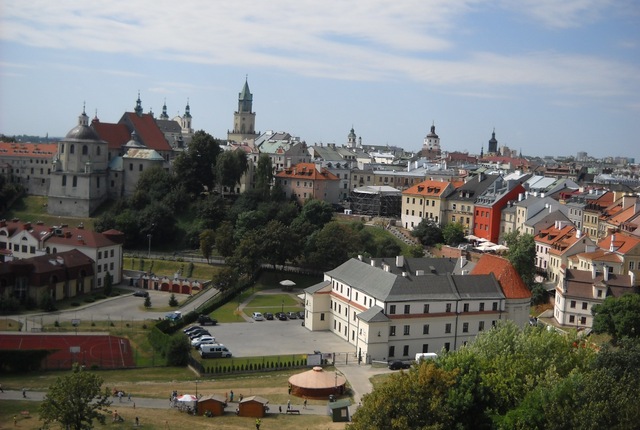Widok z wieży zamkowej