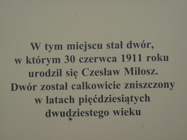 Szetejny Centrum Cz. Milosza koło Kiejdan