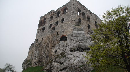 Podzamcze - ruiny zamku Ogrodzieniec – Polska