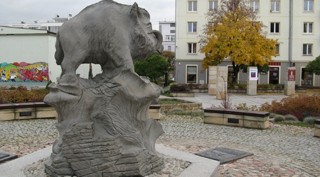 Pomnik dzika – Kielce, Polska