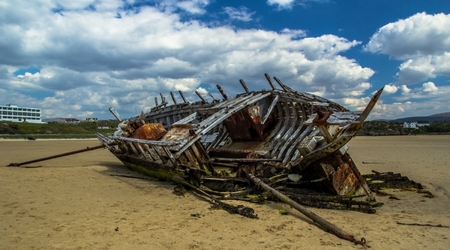 17 wrak lodzi bad eddie – Bunbeg, Irlandia