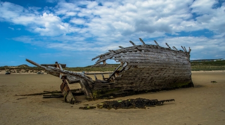21 wrak lodzi bad eddie – Bunbeg, Irlandia