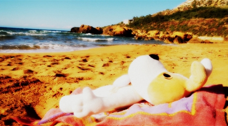 Reksio w podrozy – Ramla bay, Malta
