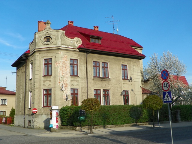 Skoczów, Jeden z budynków na....