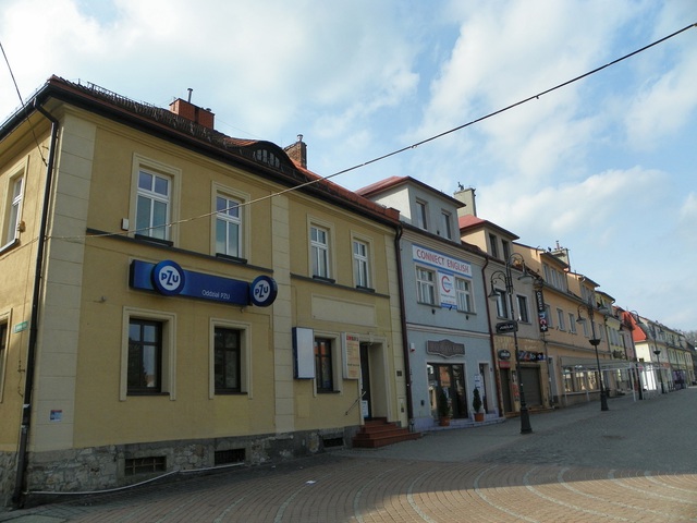 Żory, południowa pierzeja kamienic........