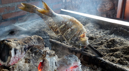 w restauracji na plaży w Nerja – Hiszpania