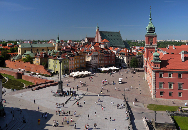 Plac Zamkowy z Kolumną Zygmunta.