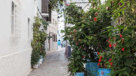 Uliczka – Asilah, Maroko