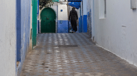 Uliczka – Asilah, Maroko